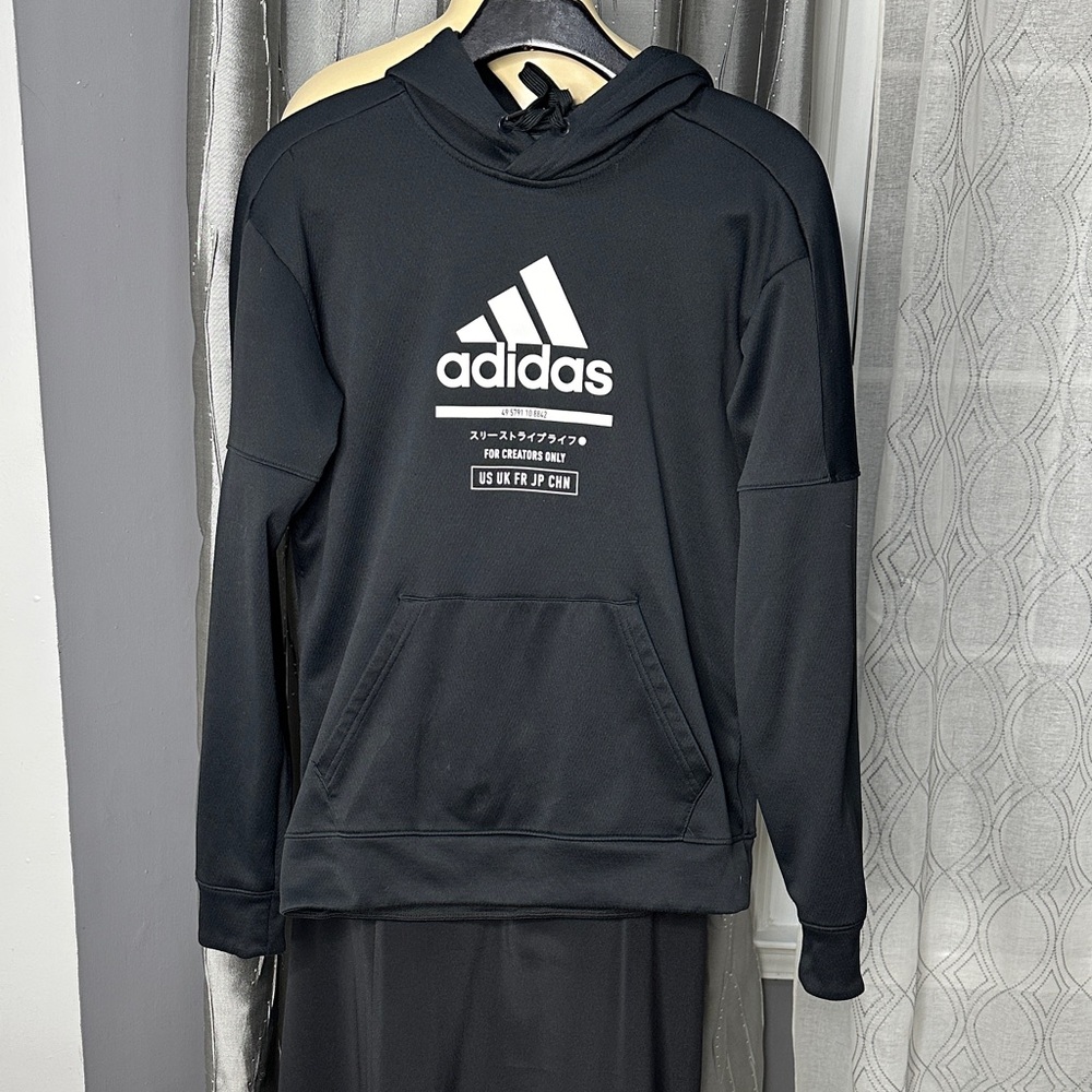 Adidas Men’s Sz S Black Hoodie Clima Warm